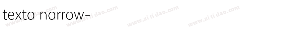 texta narrow字体转换